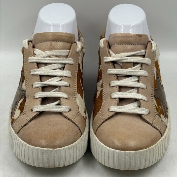 Myra Bag Shoes - Myra Bag Women's Tan and White Sneakers